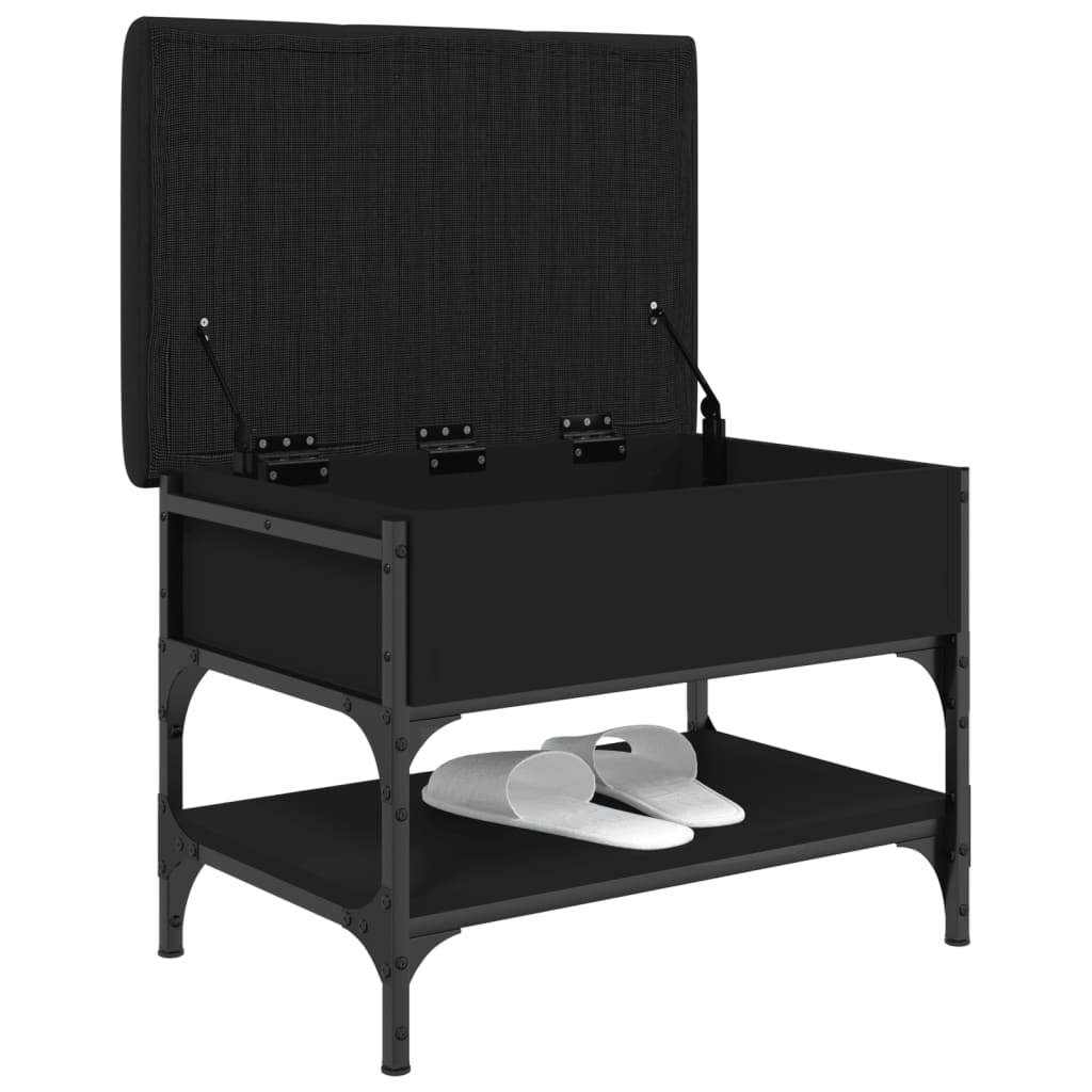 Schuhbank Schwarz 62x42x45 cm Holzwerkstoff - Pazzar.ch
