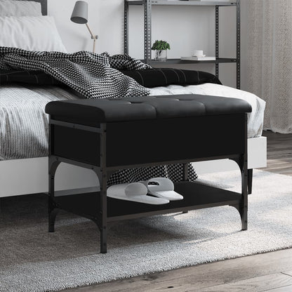 Schuhbank Schwarz 62x42x45 cm Holzwerkstoff - Pazzar.ch