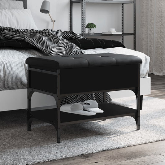 Schuhbank Schwarz 62x42x45 cm Holzwerkstoff - Pazzar.ch