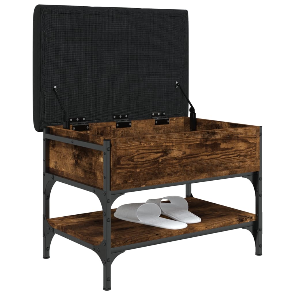Schuhbank Räuchereiche 62x42x45 cm Holzwerkstoff - Pazzar.ch