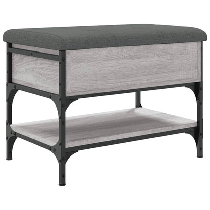 Schuhbank Grau Sonoma 62x42x45 cm Holzwerkstoff - Pazzar.ch