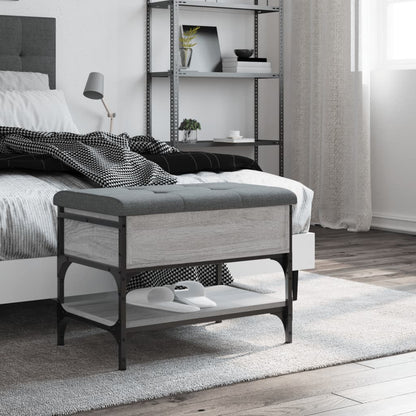 Schuhbank Grau Sonoma 62x42x45 cm Holzwerkstoff - Pazzar.ch