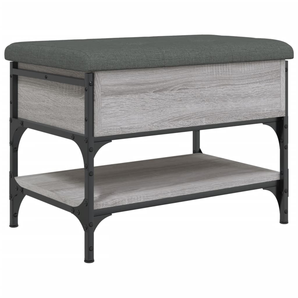 Schuhbank Grau Sonoma 62x42x45 cm Holzwerkstoff - Pazzar.ch