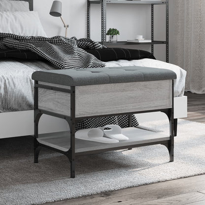 Schuhbank Grau Sonoma 62x42x45 cm Holzwerkstoff - Pazzar.ch