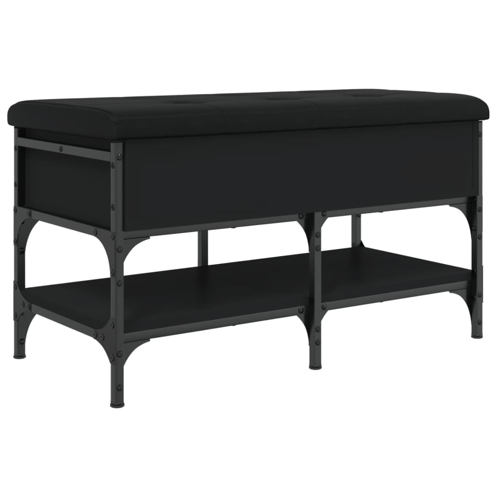 Schuhbank Schwarz 82x42x45 cm Holzwerkstoff - Pazzar.ch
