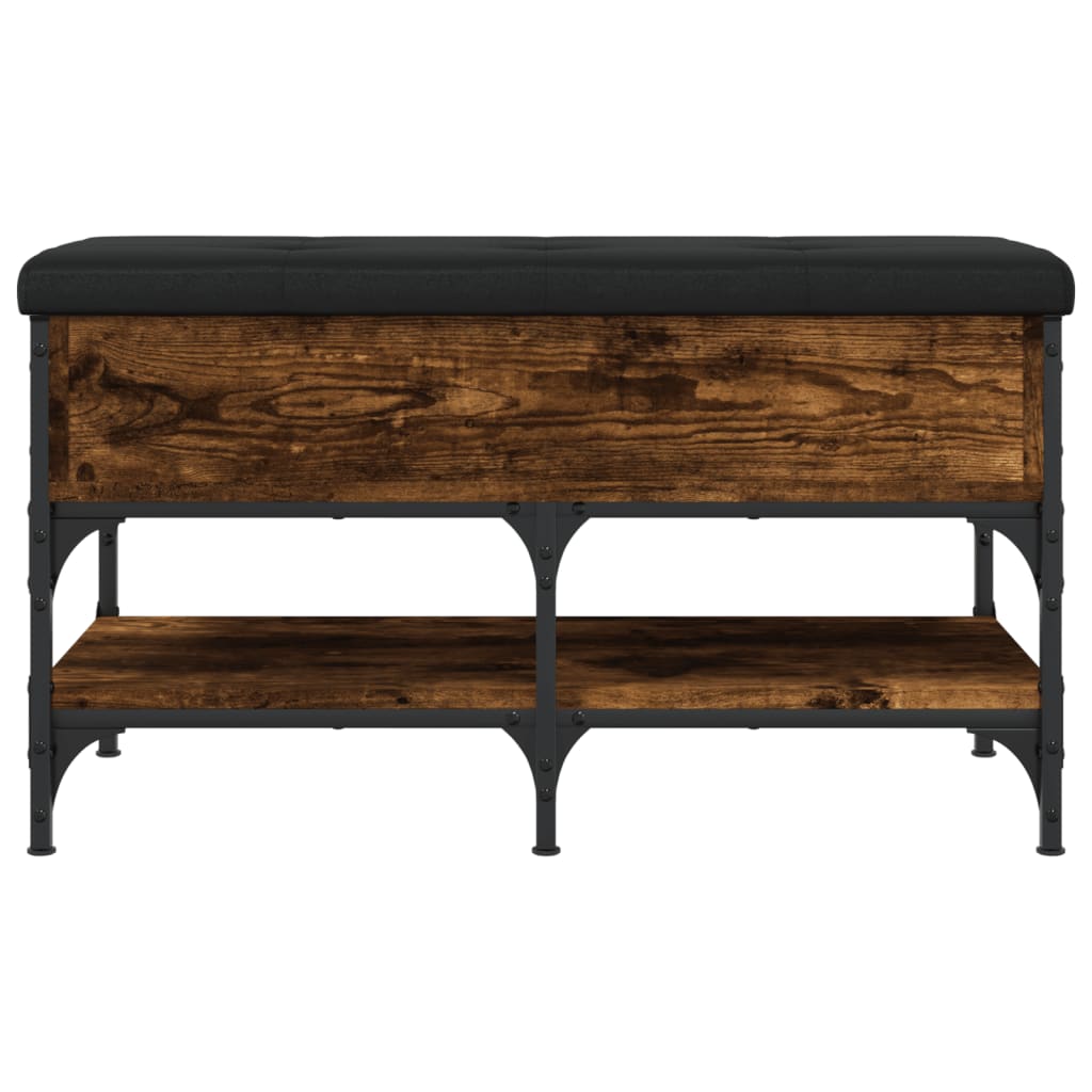 Schuhbank Räuchereiche 82x42x45 cm Holzwerkstoff - Pazzar.ch