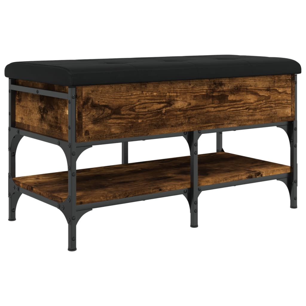 Schuhbank Räuchereiche 82x42x45 cm Holzwerkstoff - Pazzar.ch