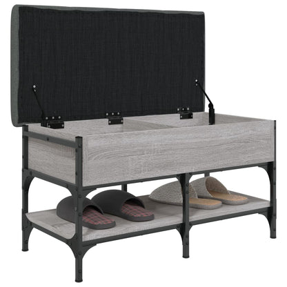Schuhbank Grau Sonoma 82x42x45 cm Holzwerkstoff - Pazzar.ch