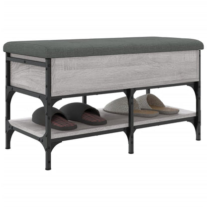 Schuhbank Grau Sonoma 82x42x45 cm Holzwerkstoff - Pazzar.ch