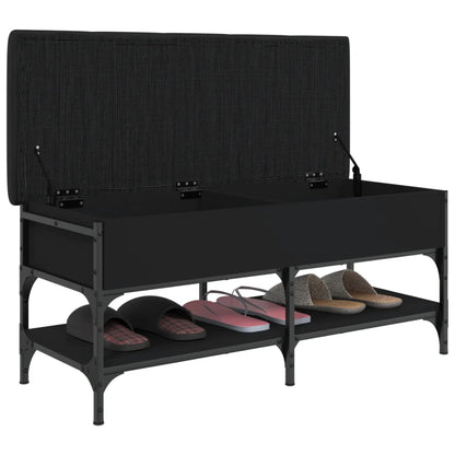 Schuhbank Schwarz 102x42x45 cm Holzwerkstoff - Pazzar.ch