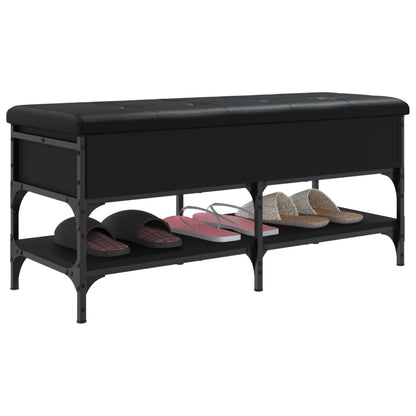 Schuhbank Schwarz 102x42x45 cm Holzwerkstoff - Pazzar.ch