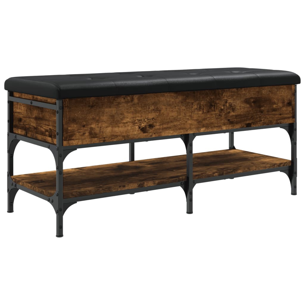 Schuhbank Räuchereiche 102x42x45 cm Holzwerkstoff - Pazzar.ch