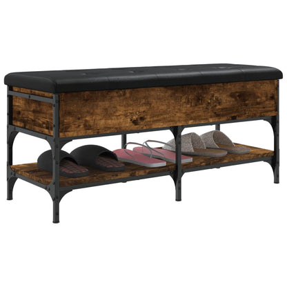 Schuhbank Räuchereiche 102x42x45 cm Holzwerkstoff - Pazzar.ch