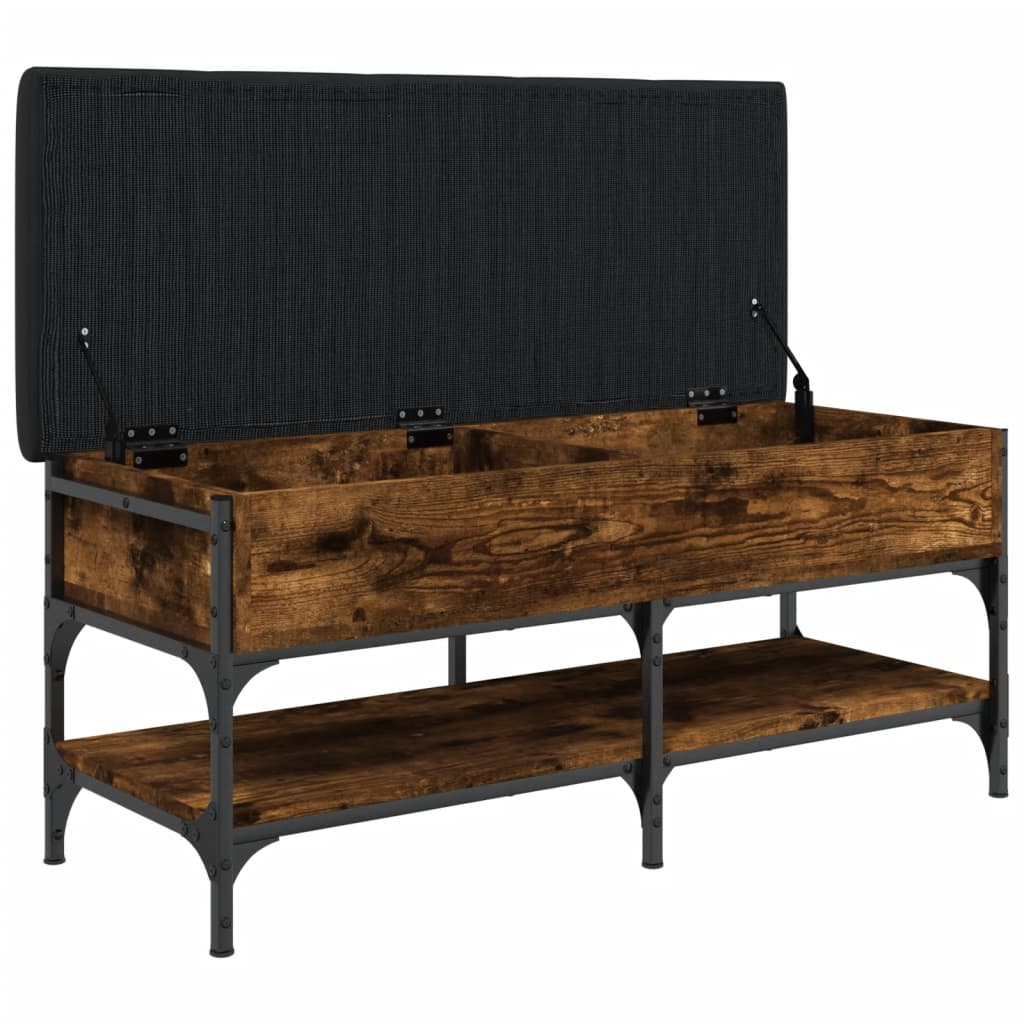 Schuhbank Räuchereiche 102x42x45 cm Holzwerkstoff - Pazzar.ch