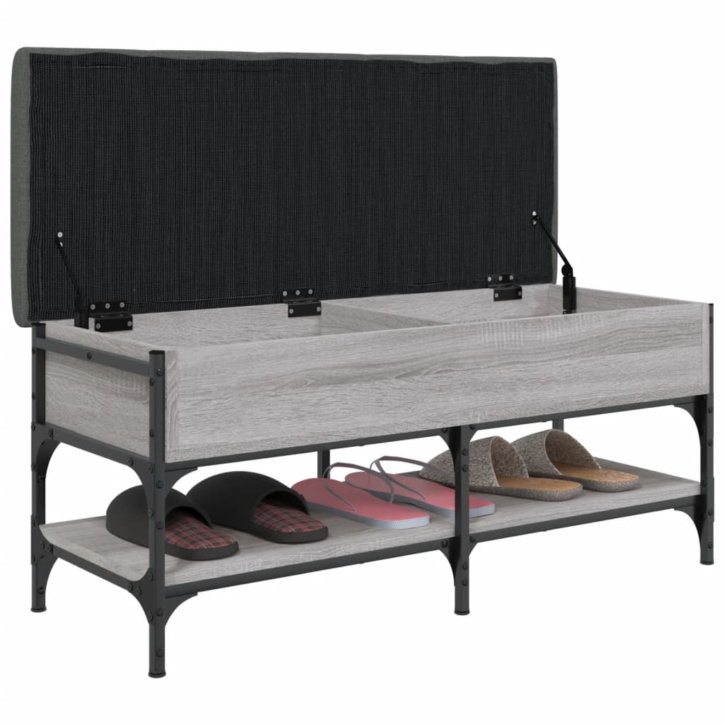 Schuhbank Grau Sonoma 102x42x45 cm Holzwerkstoff - Pazzar.ch