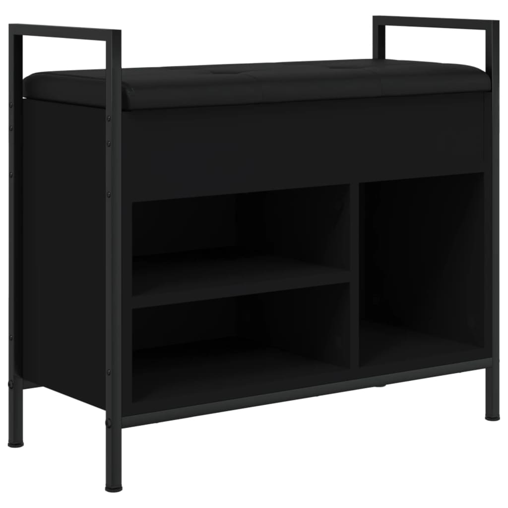 Schuhbank Schwarz 65,5x32x57,5 cm Holzwerkstoff - Pazzar.ch