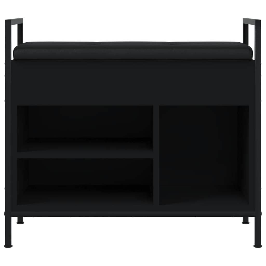 Schuhbank Schwarz 65,5x32x57,5 cm Holzwerkstoff - Pazzar.ch