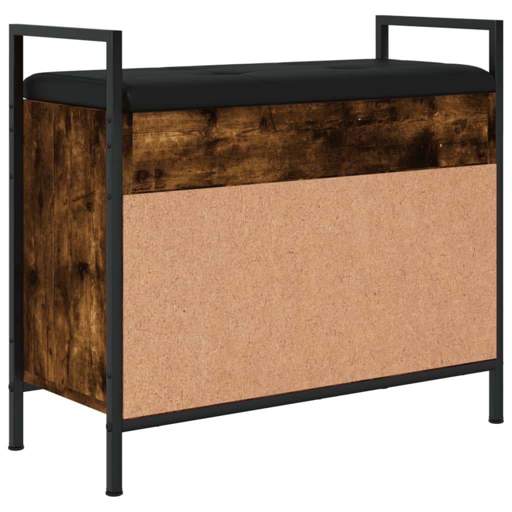 Schuhbank Räuchereiche 65,5x32x57,5 cm Holzwerkstoff - Pazzar.ch