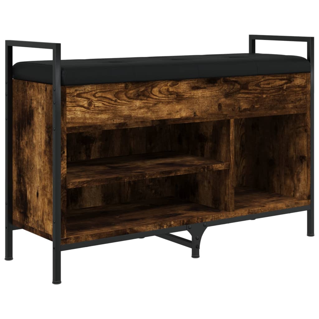 Schuhbank Räuchereiche 85,5x32x57,5 cm Holzwerkstoff - Pazzar.ch