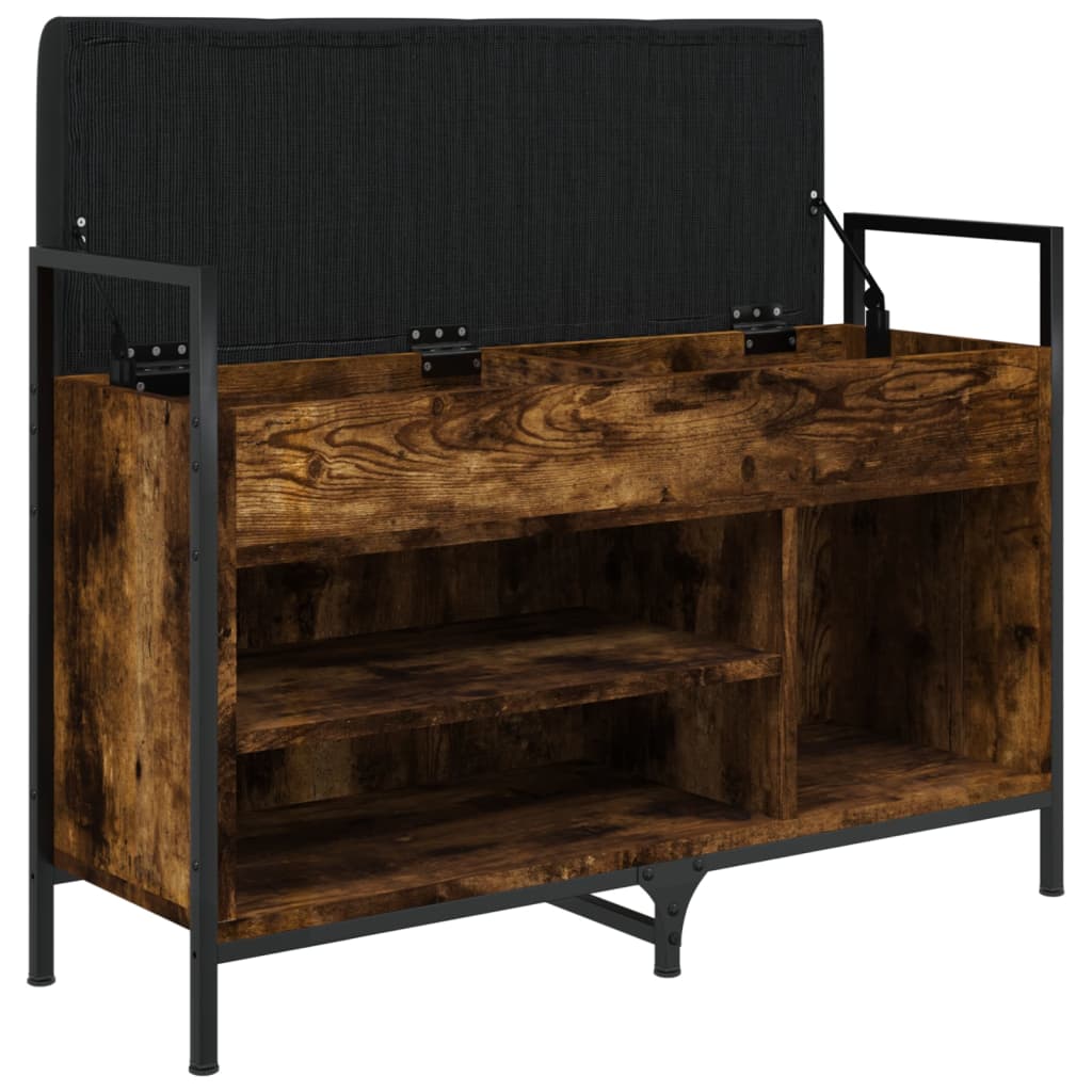 Schuhbank Räuchereiche 85,5x32x57,5 cm Holzwerkstoff - Pazzar.ch