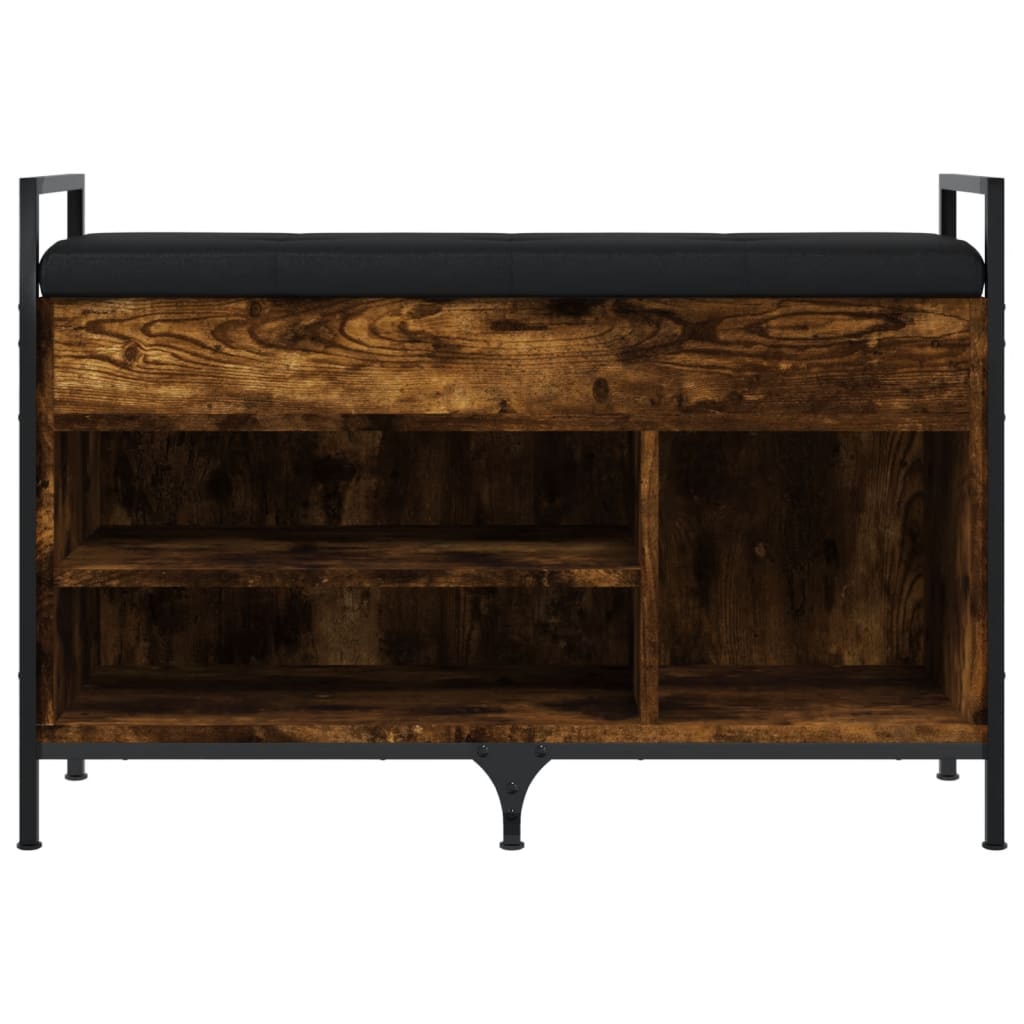 Schuhbank Räuchereiche 85,5x32x57,5 cm Holzwerkstoff - Pazzar.ch