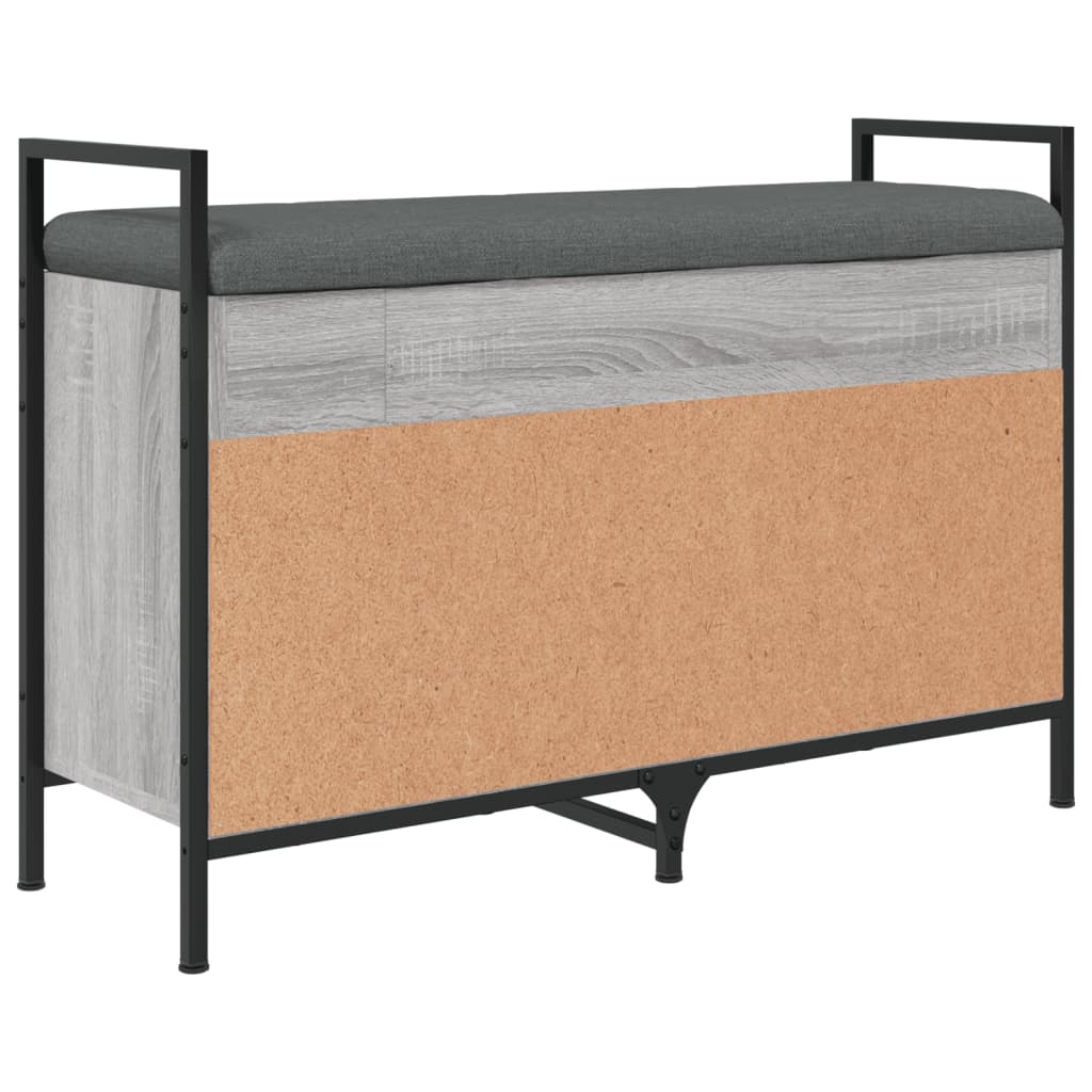 Schuhbank Grau Sonoma 85,5x32x57,5 cm Holzwerkstoff - Pazzar.ch