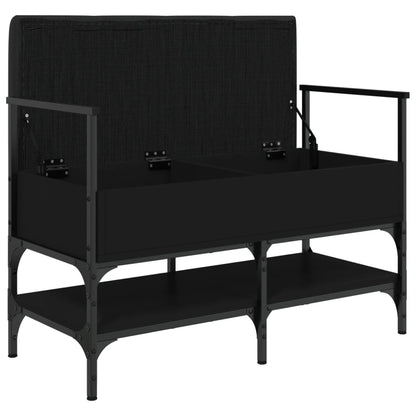 Schuhbank Schwarz 85,5x42x57,5 cm Holzwerkstoff - Pazzar.ch