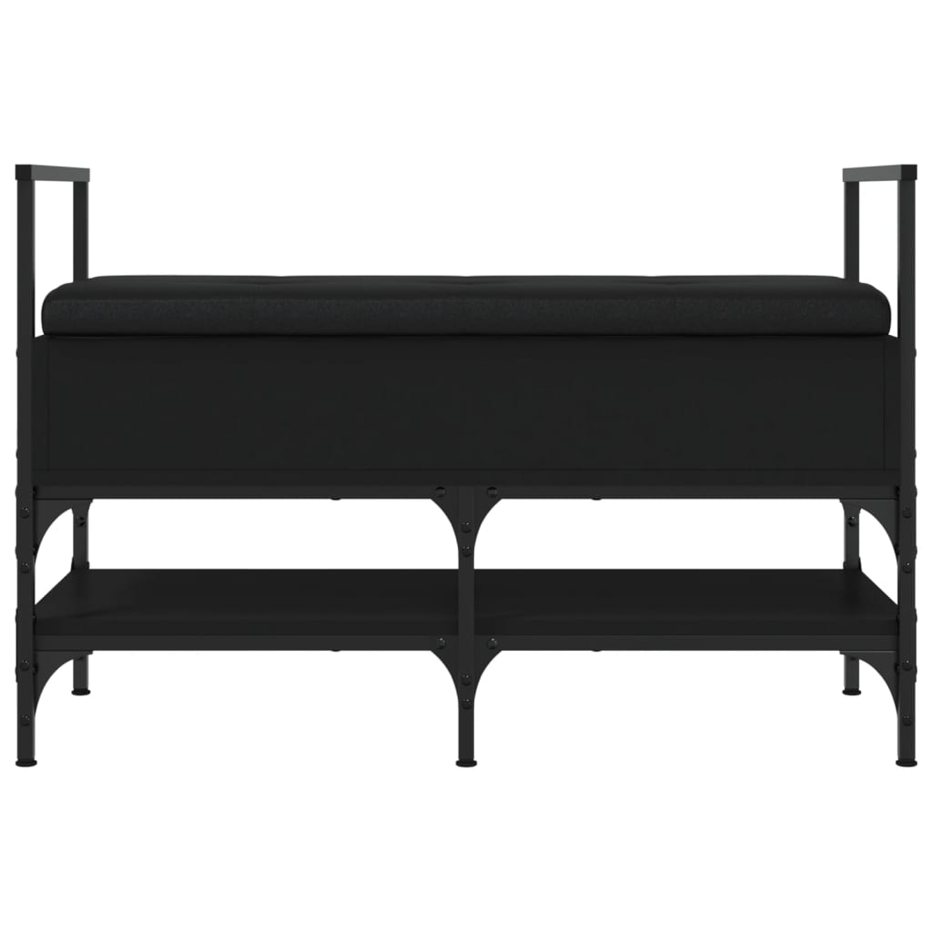 Schuhbank Schwarz 85,5x42x57,5 cm Holzwerkstoff - Pazzar.ch