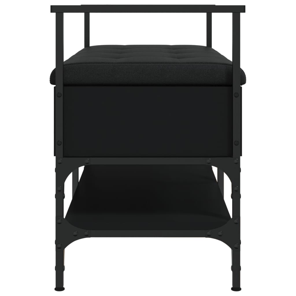 Schuhbank Schwarz 85,5x42x57,5 cm Holzwerkstoff - Pazzar.ch