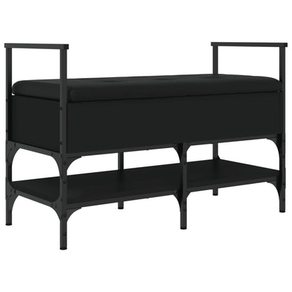 Schuhbank Schwarz 85,5x42x57,5 cm Holzwerkstoff - Pazzar.ch