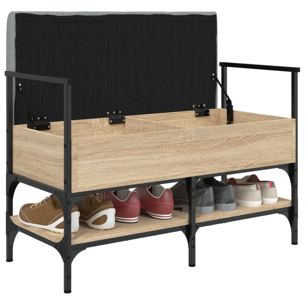 Schuhbank Sonoma-Eiche 85,5x42x57,5 cm Holzwerkstoff - Pazzar.ch