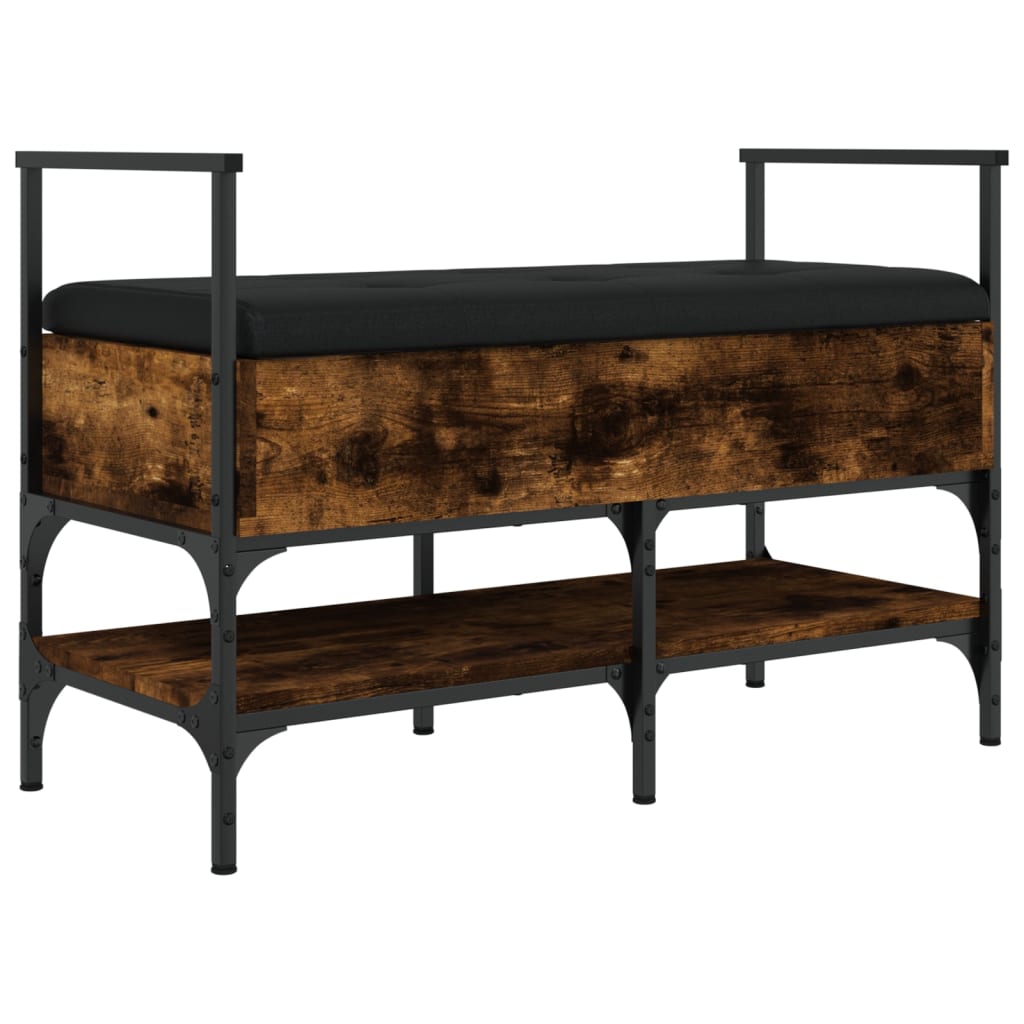 Schuhbank Räuchereiche 85,5x42x57,5 cm Holzwerkstoff - Pazzar.ch