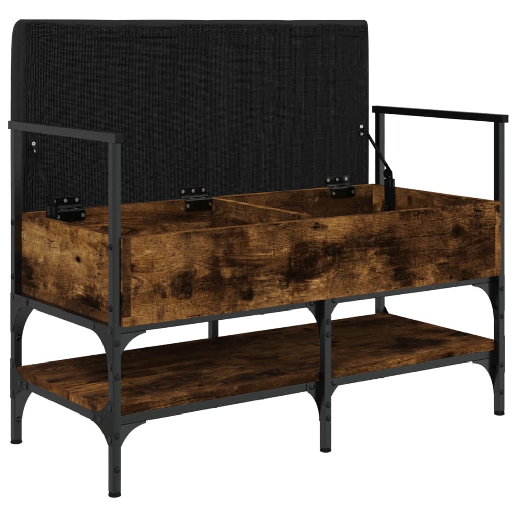 Schuhbank Räuchereiche 85,5x42x57,5 cm Holzwerkstoff - Pazzar.ch