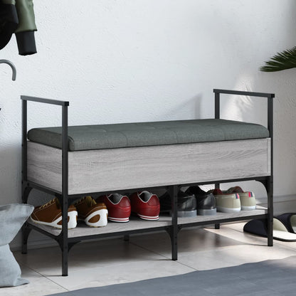 Schuhbank Grau Sonoma 85,5x42x57,5 cm Holzwerkstoff - Pazzar.ch
