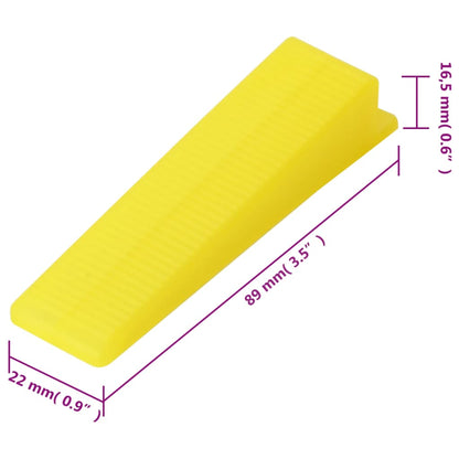 Fliesen-Nivelliersystem 250 Keile 500 Clips 1 mm - Pazzar.ch
