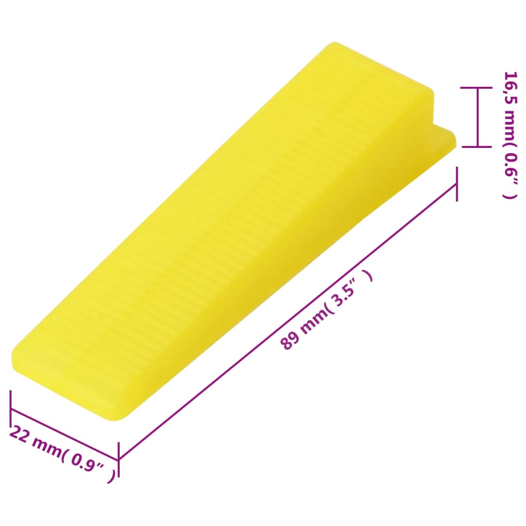 Fliesen-Nivelliersystem 250 Keile 500 Clips 1,5 mm - Pazzar.ch