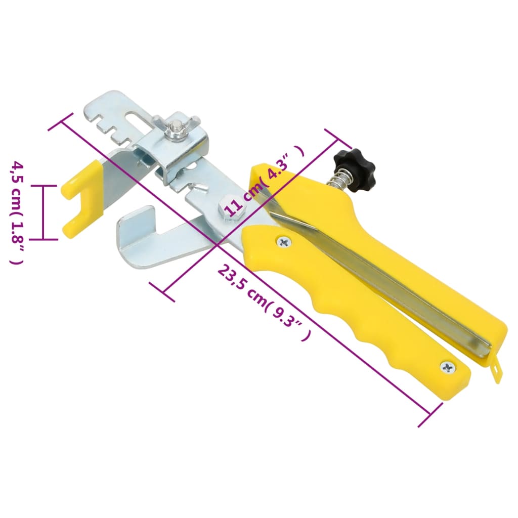 Fliesen-Nivelliersystem 250 Keile 500 Clips 2 mm - Pazzar.ch