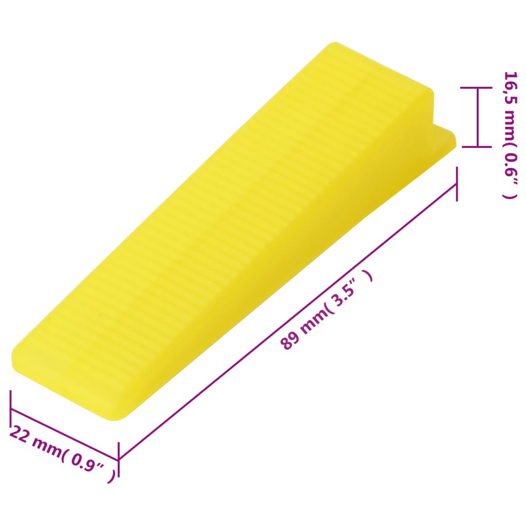 Fliesen-Nivelliersystem 250 Keile 500 Clips 2 mm - Pazzar.ch