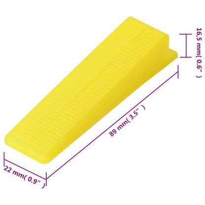 Fliesen-Nivelliersystem 500 Keile 2500 Clips 1 mm - Pazzar.ch