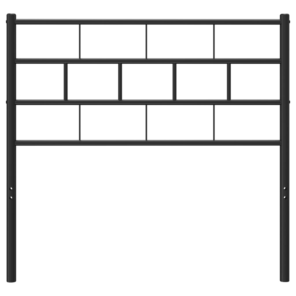 Kopfteil Metall Schwarz 75 cm