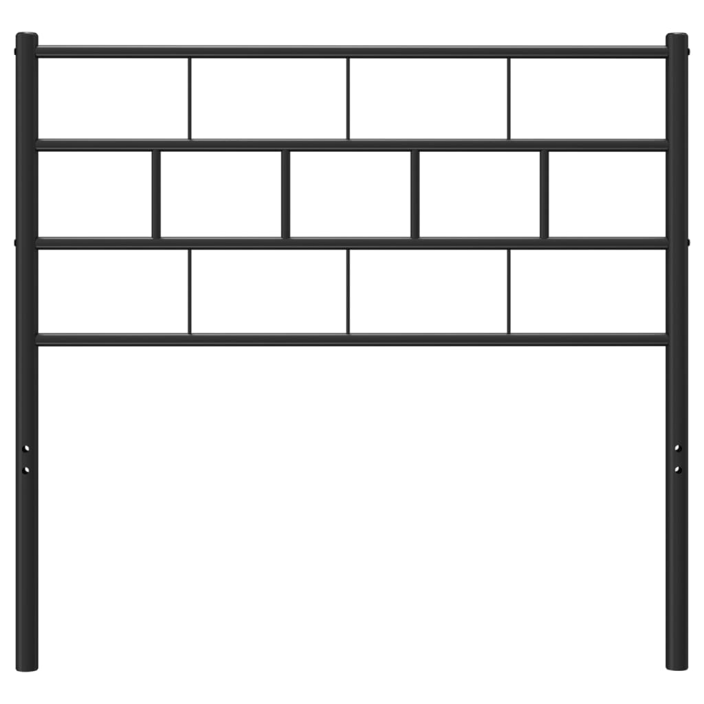 Kopfteil Metall Schwarz 80 cm - Pazzar.ch
