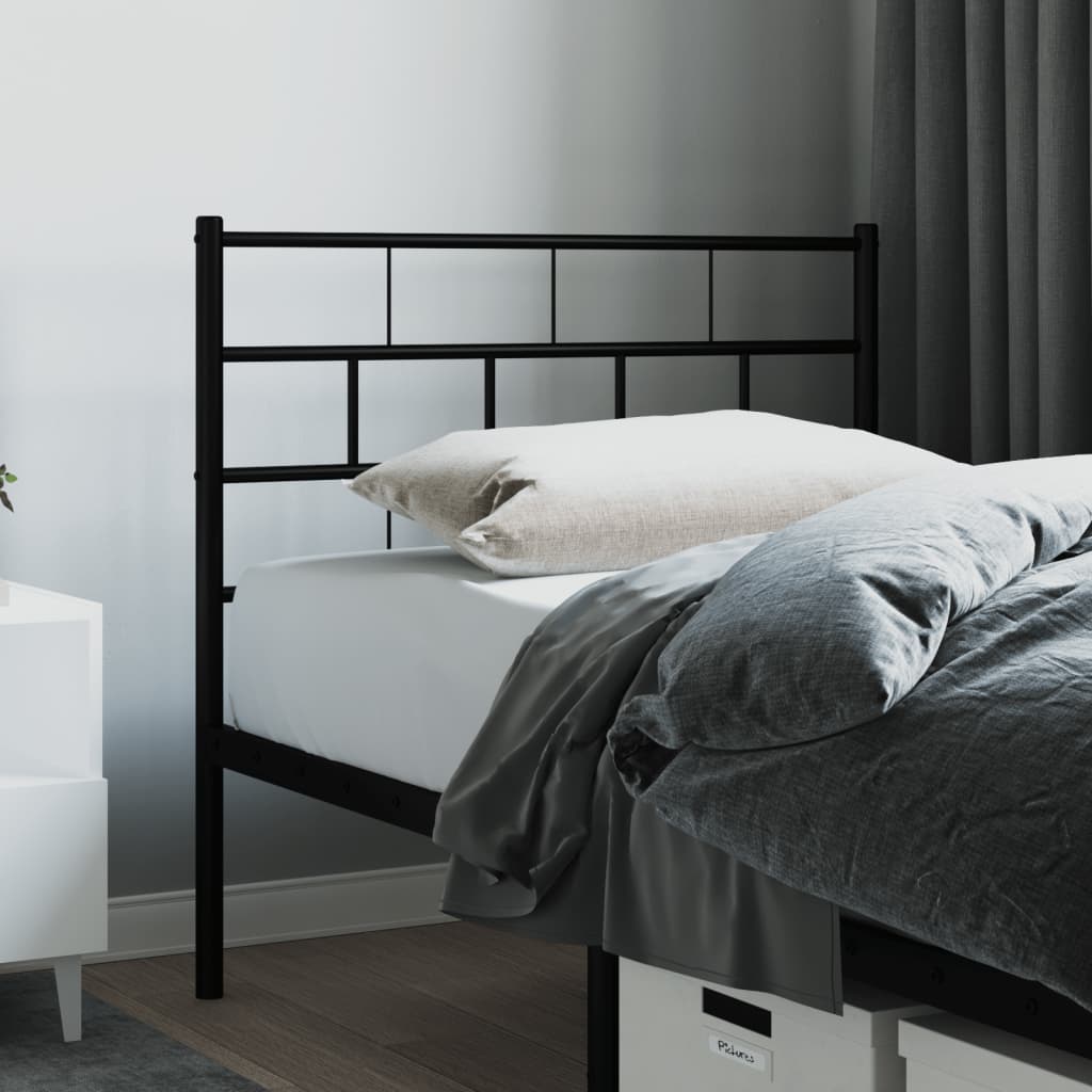 Kopfteil Metall Schwarz 107 cm - Pazzar.ch