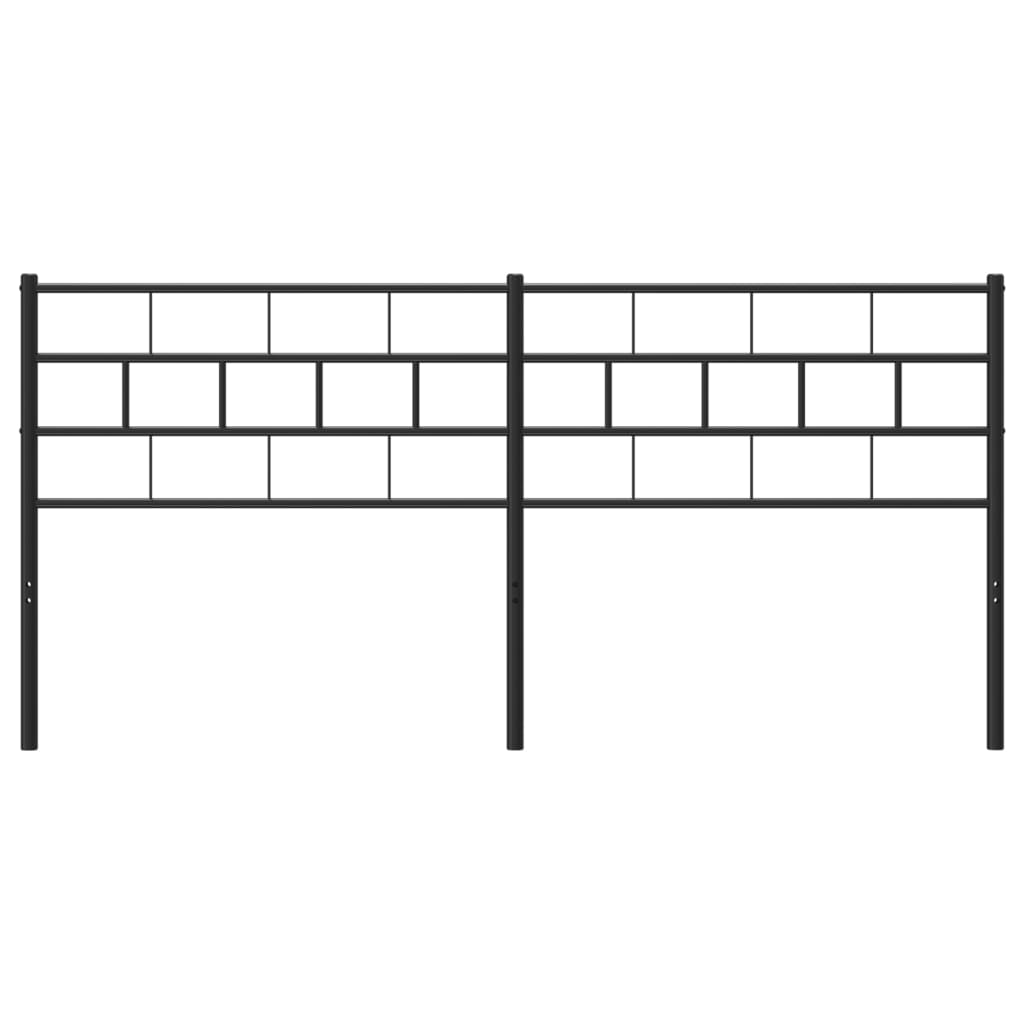 Kopfteil Metall Schwarz 200 cm - Pazzar.ch