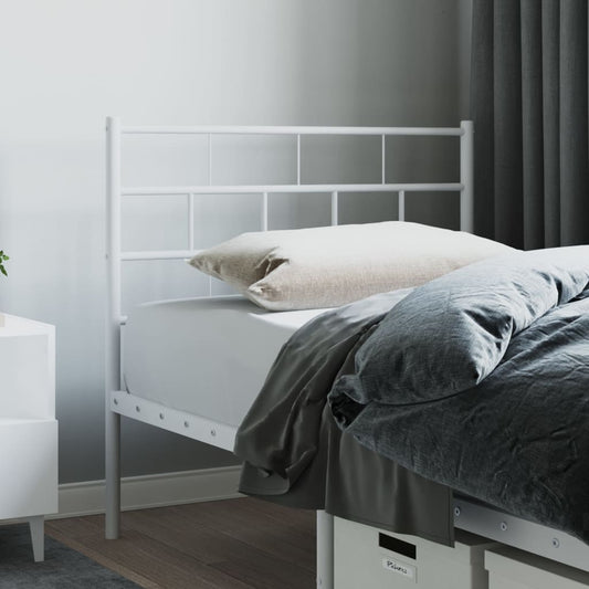 Kopfteil Metall Weiß 80 cm - Pazzar.ch