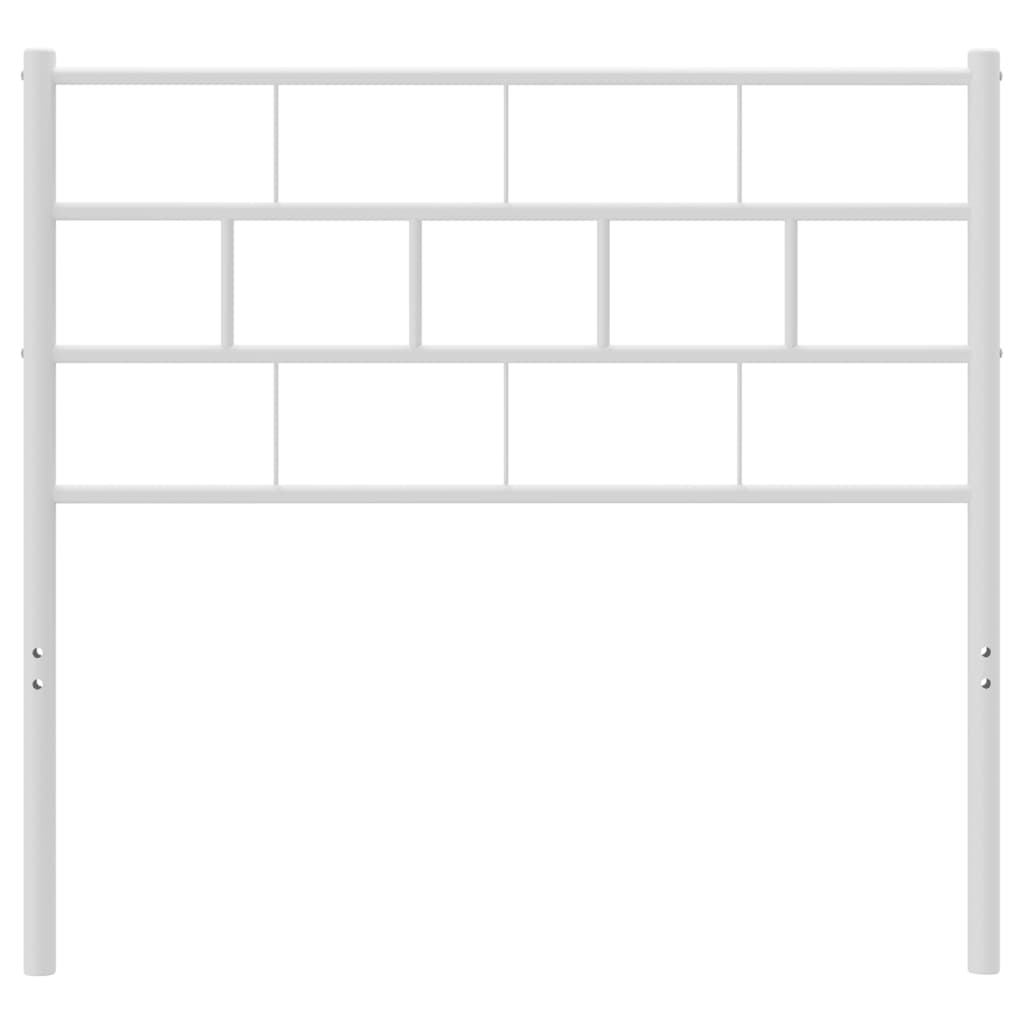 Kopfteil Metall Weiß 107 cm - Pazzar.ch