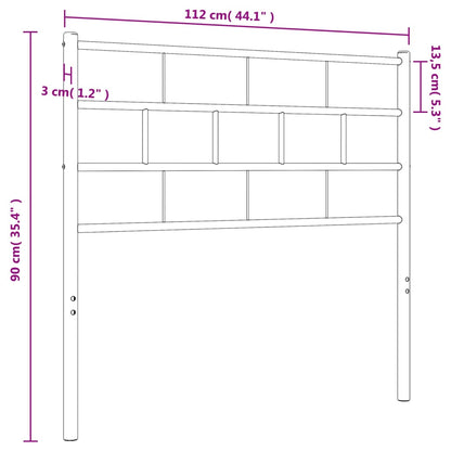 Kopfteil Metall Weiß 107 cm - Pazzar.ch