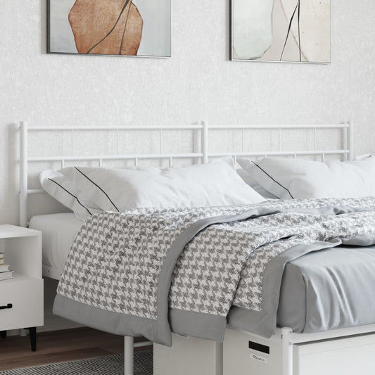 Kopfteil Metall Weiß 160 cm - Pazzar.ch
