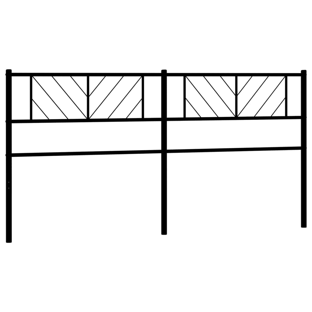 Kopfteil Metall Schwarz 200 cm - Pazzar.ch