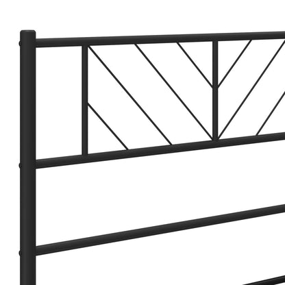 Kopfteil Metall Schwarz 200 cm - Pazzar.ch