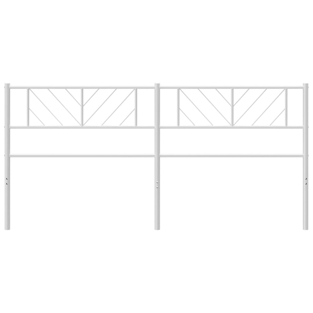 Kopfteil Metall Weiß 200 cm